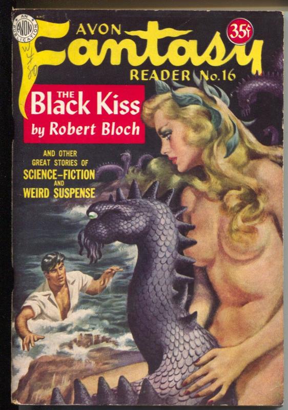 Avon Fantasy Reader #16 1951-Spicy Good Girl Art-pulp fiction-Bloch-Wandrei-VF