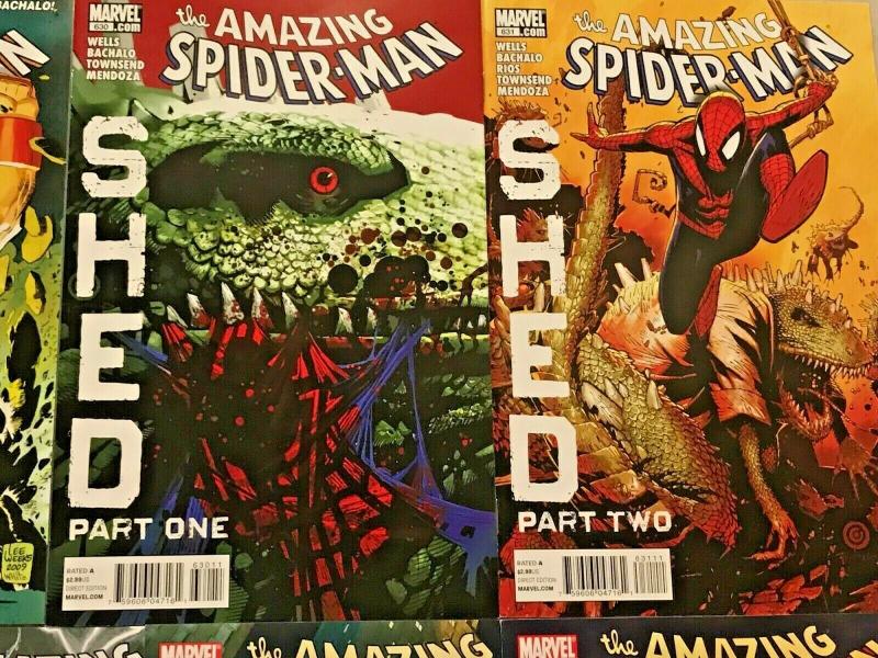 AMAZING SPIDER-MAN#627-637 NM LOT 2010 MARVEL COMICS