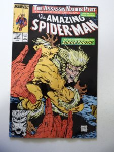 The Amazing Spider-Man #324 (1989) VG- Condition moisture stains, rusty staple