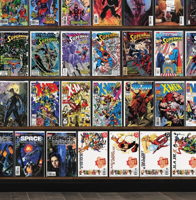 Huge Lot 130+ Comics with X-Men, Action Comics, The Uncanny X-Men & More!