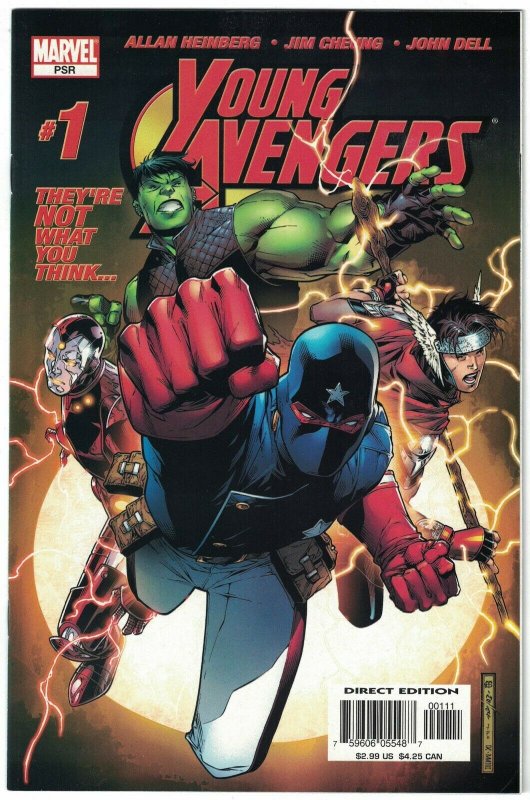Young Avengers #1 VF/NM; Marvel | 1st appearance of Hulkling Patriot Kate Bishop
