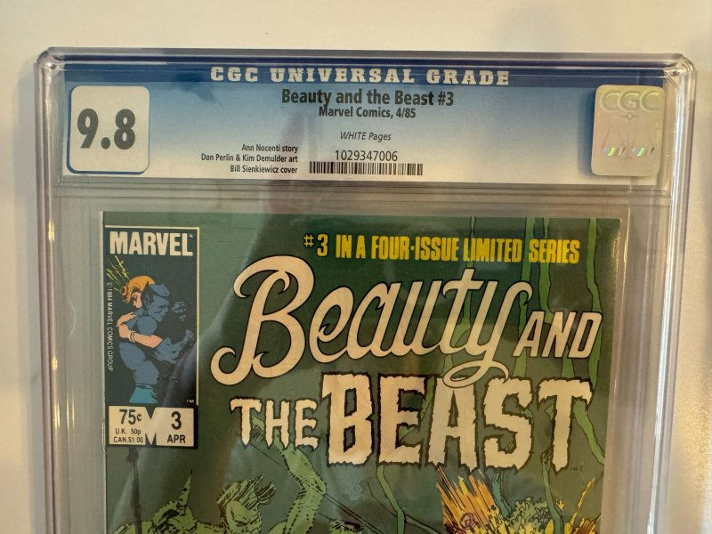 Beauty and the Beast #3 CGC 9.8 White Pages (1985)