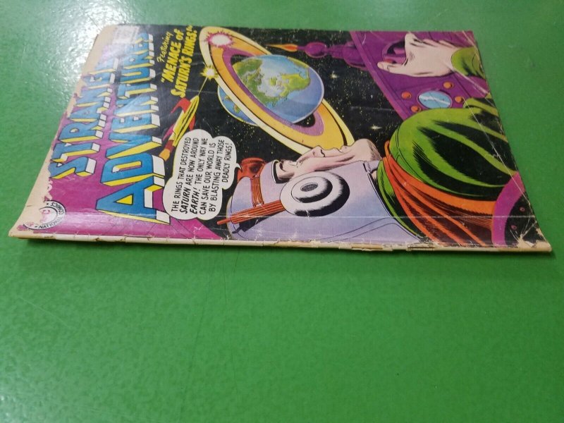 Strange Adventures #96 Menace of Saturn's Rings sci-fi DC Comics 1958 GD