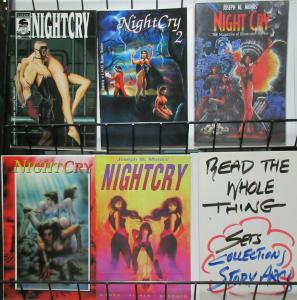 Nightcry (Visual Anarchy 1994) #1-5 The Magazine of Illustrated Horror + Babes