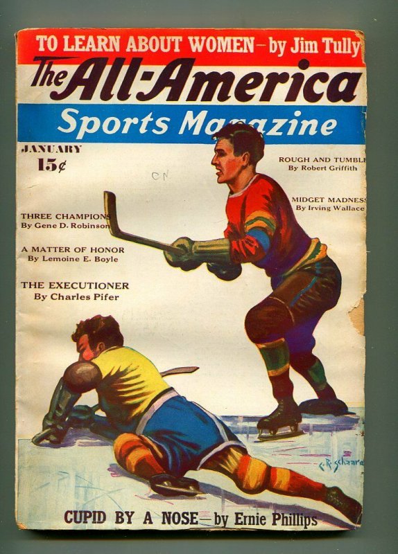 ALL AMERICAN SPORTS JANUARY 1937-ALL AMERICAN PERIODICALS-VG