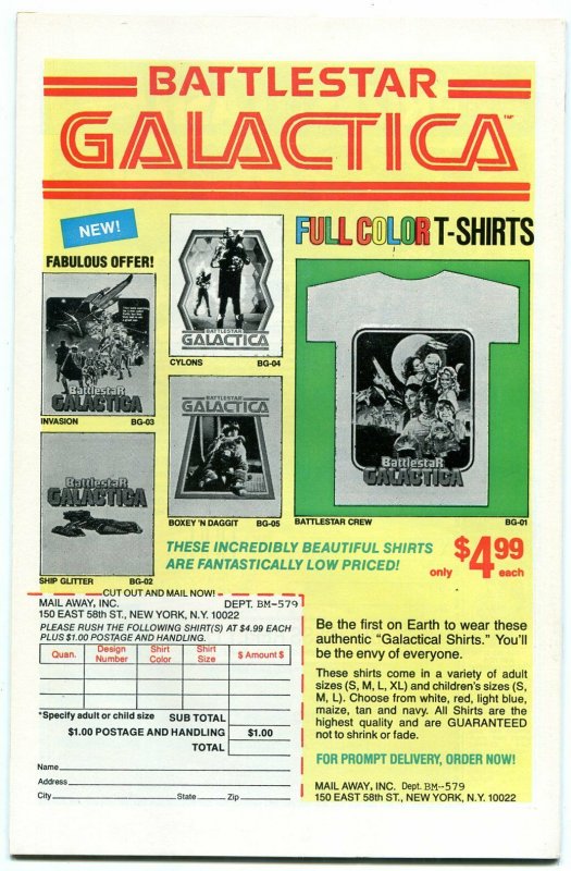 Battlestar Galactica #3 1979- Marvel Bronze Age- High Grade NM