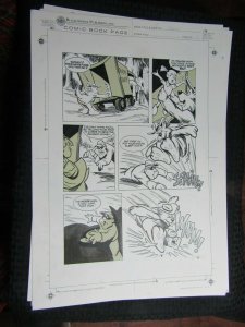 1988 DOGAROO Blackthorne Comics 14x20.5 LA Original Comic Art Page 19 Sidney
