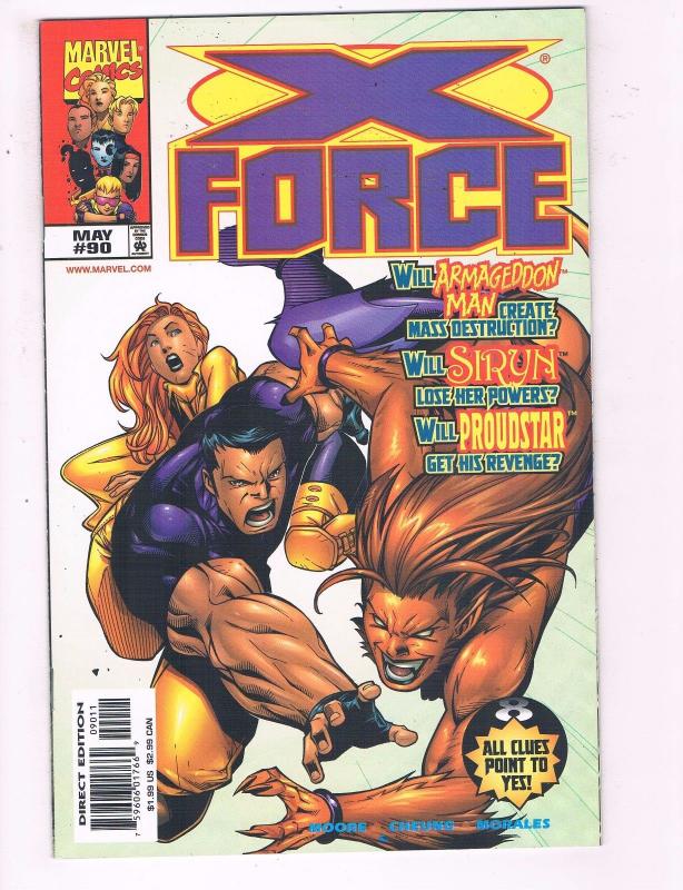 X-Force #90 VF Marvel Comics Comic Book X-Men Cable 1999 DE20