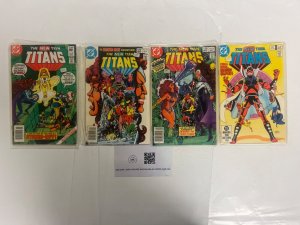 4 The New Teen Titans DC Comic Books # 22 23 24 25 Superman Wonder Woman 8 JS53