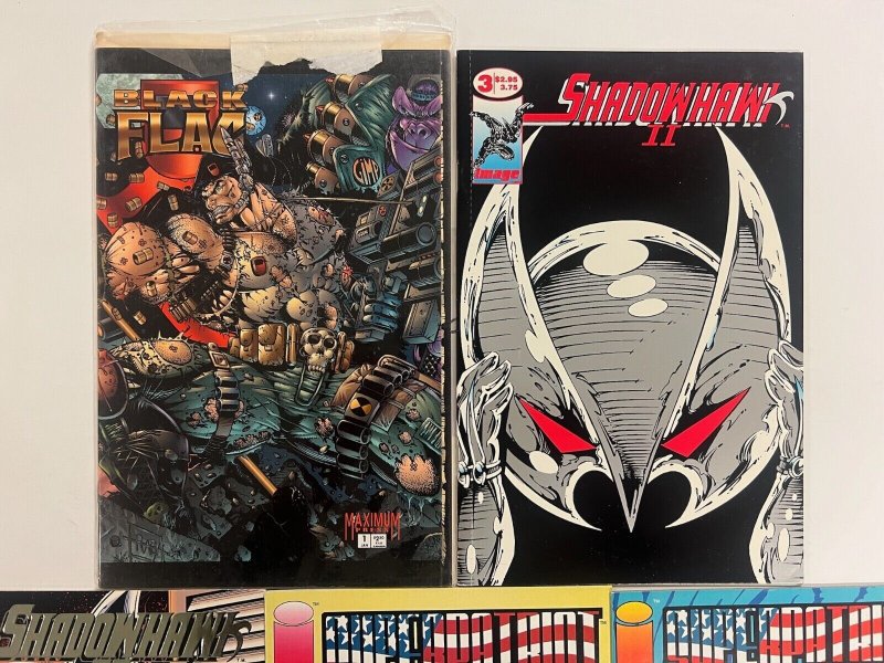 5 Image Comics Super Patriot #2 3 + Shadowhawk II # 1 3 + Black Flac #1 66 JS30