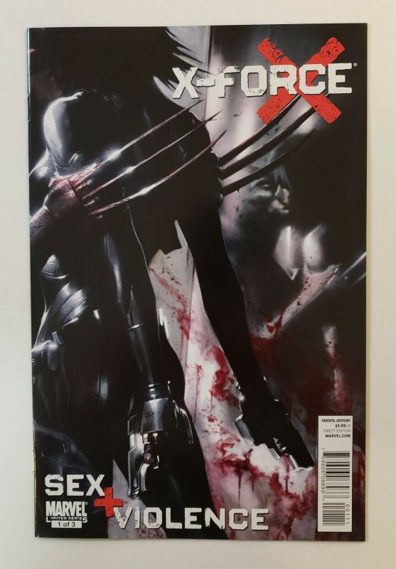 X-FORCE SEX + VIOLENCE #1-3 COMPLETE SET NM MARVEL COMICS WOLVERINE, DOMINO