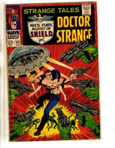 Strange Tales # 153 VG Marvel Comic Book Doctor Strange Nick Fury Shield RH1