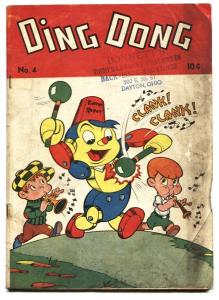 Ding Dong #4 1947-ME-Robert Robot cover & story-spanking panel-G