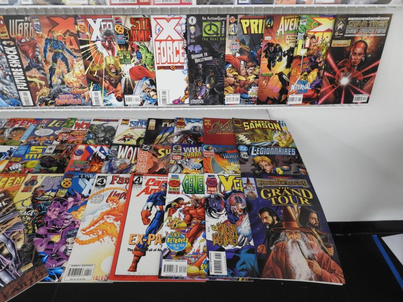 Huge Lot 180+Comics W/X-Men, Hulk, Deathstroke, Spidey+ Avg VF+ Condition!