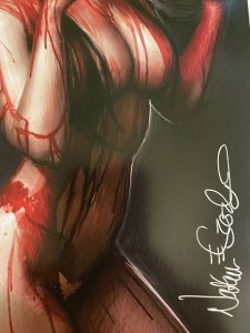 VAMPIRELLA #24 NATHAN SZERDY EXCLUSIVE SIGNED VIRGIN COVER COA LTD 200 NM+