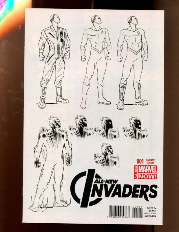 ALL-NEW INVADERS #1 - STEVE PUGH 1:25 VARIANT (9.2) 2014