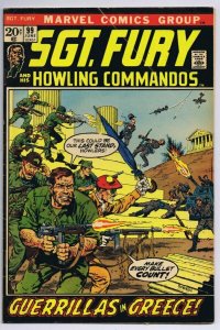 Sgt Fury #99 ORIGINAL Vintage 1972 Marvel Comics Guerrillas in Greece