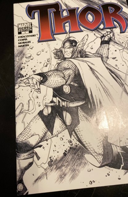 Thor #1 (Sep 2007, Marvel) Pencil Sketch Variant Coipel Straczynski