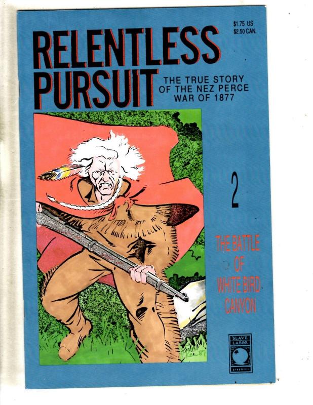 Lot Of 4 Relentless Pursuit Slave Labor Comic Books # 1 2 3 4 Nez Perce 1877 TP3 