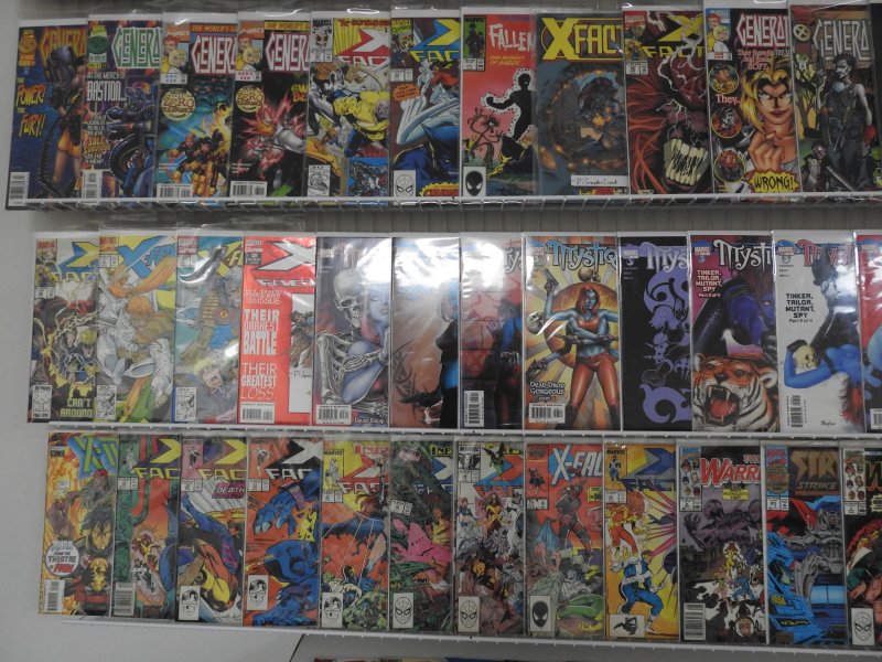 Huge Lot 130+ Comics W/ Justice League, X-Factor,  Cable+ Avg Fine+ Condition!!