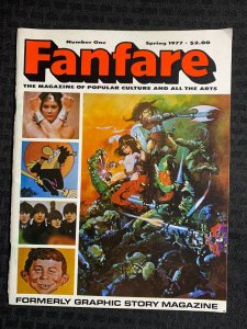 1977 FANFARE Magazine #1 FN 6.0 Beatles / Wonder Woman / TV Superheroes