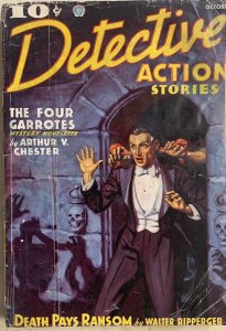 DETECTIVE ACTION STORIES | OCT. 1936 PULP MAGAZINE | PLATINUM AGE CLASSIC