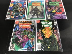5PC SAGA OF THE SWAMP THING LOT (9.0) #1-3, 5, 9!! 1983