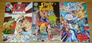 Street Fighter #1-3 VF complete series based on the capcom video game MALIBU