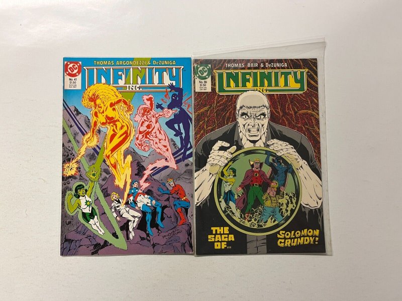 4 Infinity Inc DC Comics Books #39 41 45 48 Thomas 16 JW15