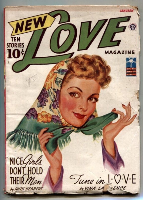 New Love Pulp January 1943 - Tune In Love- romance