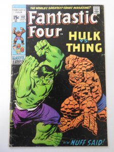 Fantastic Four #112 (1971) GD+ Condition see description