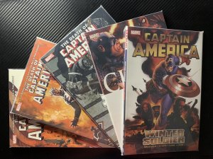 5 Lot NM TPB Death Of Captain America 1 2 3 Winter Soldier 1 Ed Brubaker Marvel