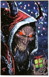 BLACK FRIDAY EXCLUSIVE KRAMPUS EMBOSSED SPOT FOIL JONATHAN URIBE VARIANT NM.