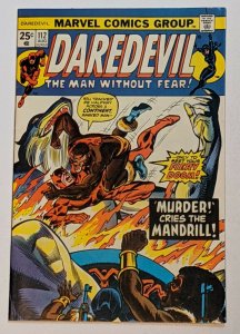 Daredevil #112 (Aug 1974, Marvel) VF- 7.5 Black Widow appearance