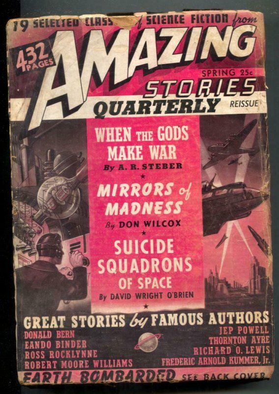 Amazing Stories Quarterly Pulp Spring 1941- Suicide Squadrons