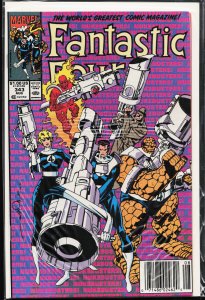 Fantastic Four #343 Newsstand Edition (1990) Fantastic Four