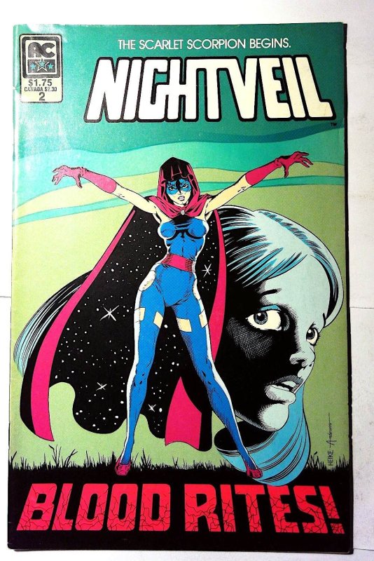 Nightveil #2 (1985) AC Comics 1st Print Comic Book