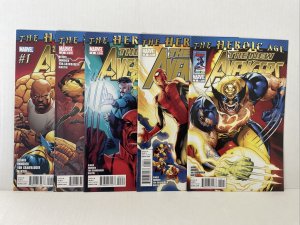 New Avengers #1 2 3 4 & 5  Lot Of 5 2010 Series