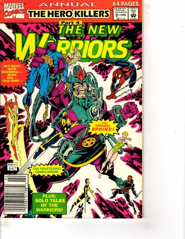 Lot Of 2 Comic Books Marvel New Warriors #2 and #3 Ironman Thor    ON10