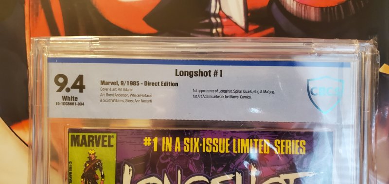 Longshot #1 - CBCS 9.4 - 1st Longshot & 1st Art Adams Pro Work