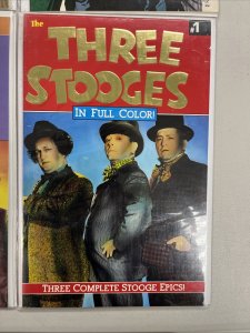 The Three Stooges 3D (1986) # 1-2 + Set Of 2 (1991) (VF/NM) Eclipse Comics