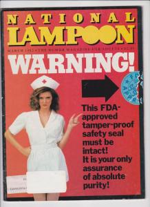 NATIONAL LAMPOOON--MARCH. 1983---WARNING
