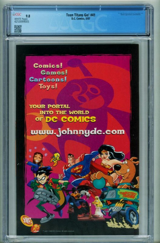 Teen Titans Go! #41 CGC 9.8-2007 1st PINK-X-DC-comic book 4253099005