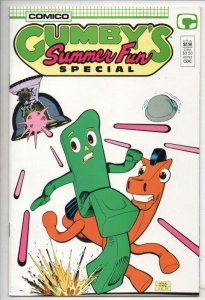 GUMBY Winter Summer Special #1, VF+, Pokey, Arthur Adams, Comico, 1987