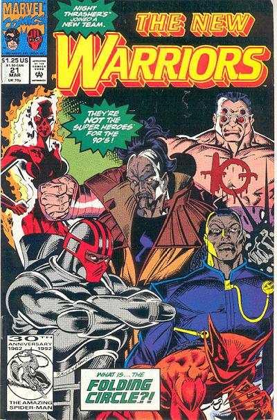 New Warriors (1990 series) #21, NM- (Stock photo)