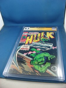 INCREDIBLE HULK 137 CGC 8.5 SIGNATURE SERIES SIGNED HERB TRIMPE 1971