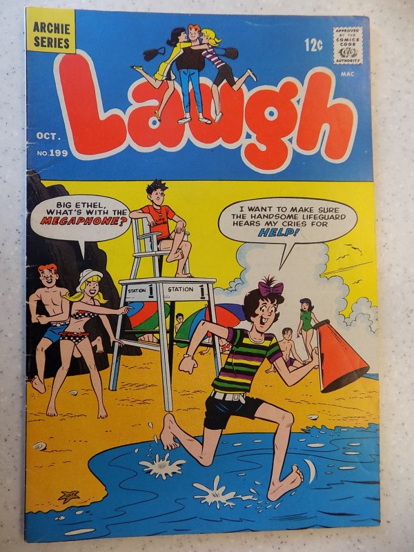 LAUGH # 199 ARCHIE COMICS JUGHEAD JOSIE BETTY HUMOR