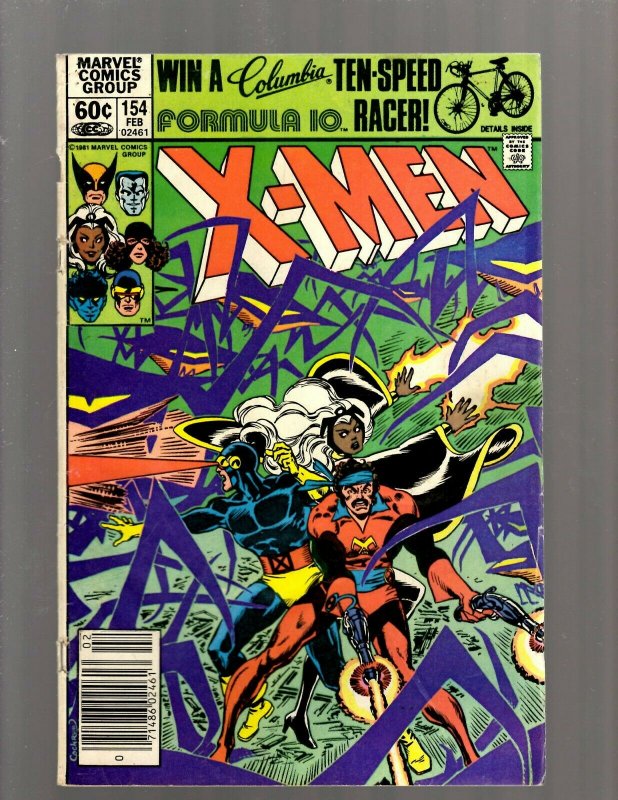 Uncanny X-Men # 154 VG/FN Marvel Comic Book Wolverine Storm Beast Angel J450