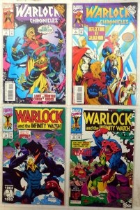 Warlock Lot 4 #Chronicles 2, 5, Infinity Watch 18, 17 1993 Marvel Comics