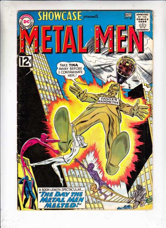 Showcase #40 (Oct-62) FN Mid-Grade The Metal Men (Gold, Lead, Mercury Iron, T...